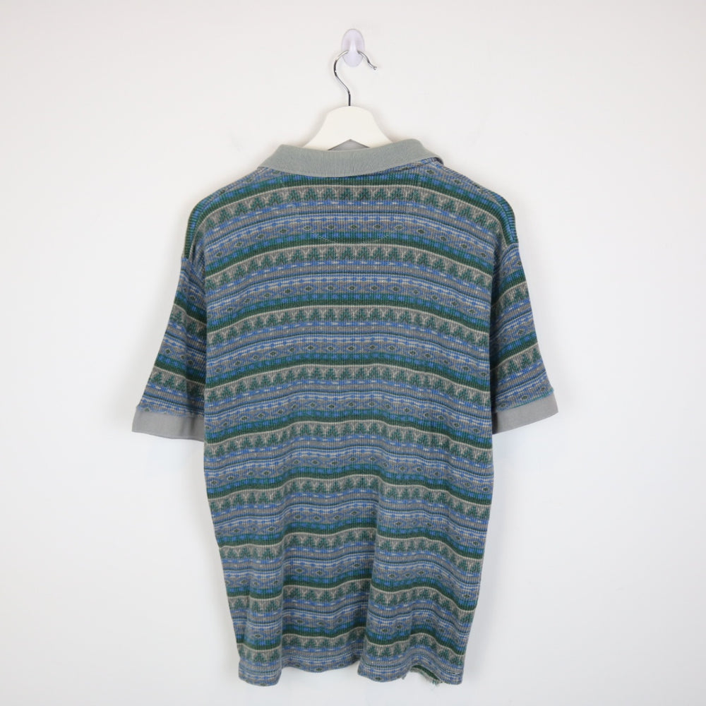 Vintage 90's Patterned Polo Shirt - S-NEWLIFE Clothing