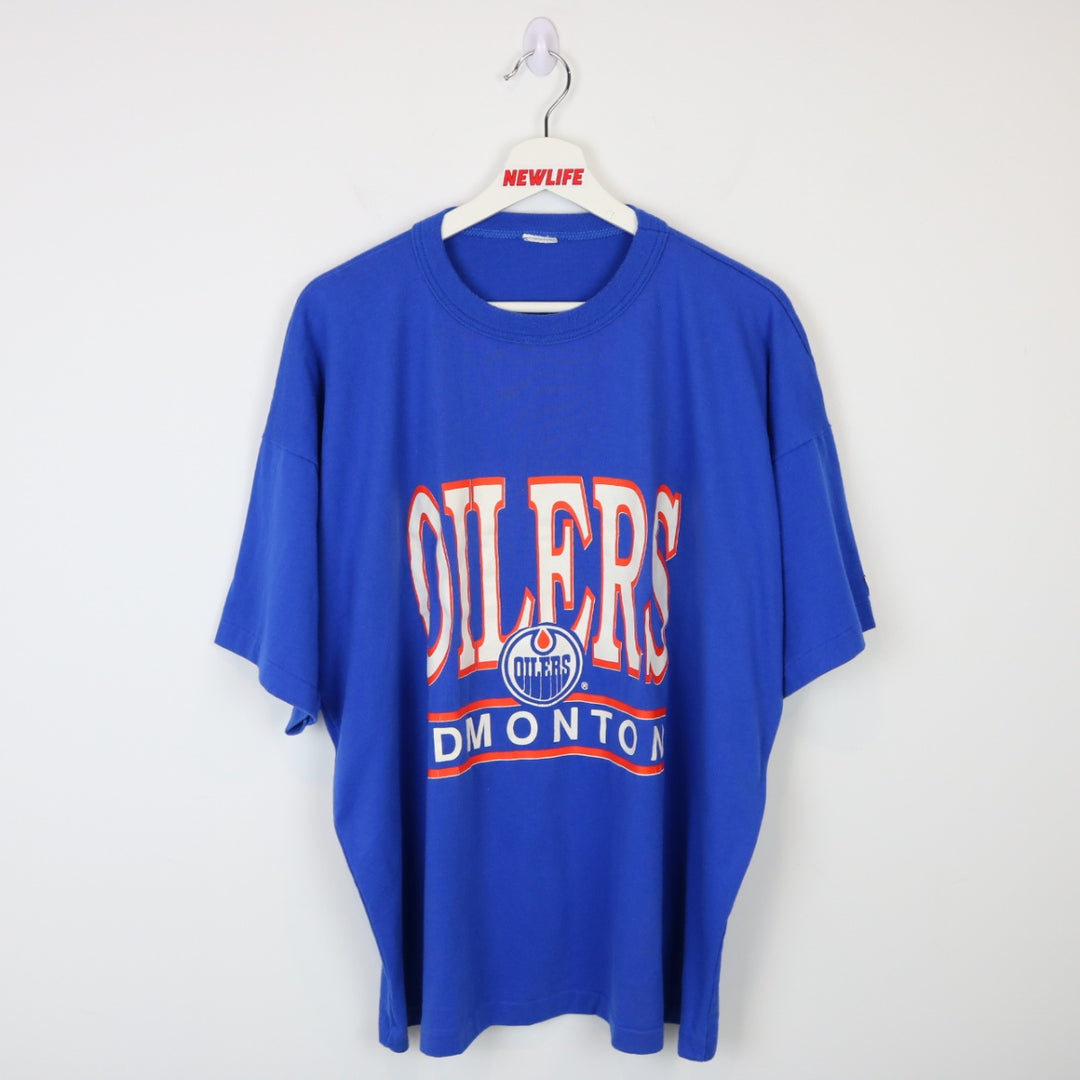 Vintage 90's Edmonton Oilers Tee - XXL-NEWLIFE Clothing