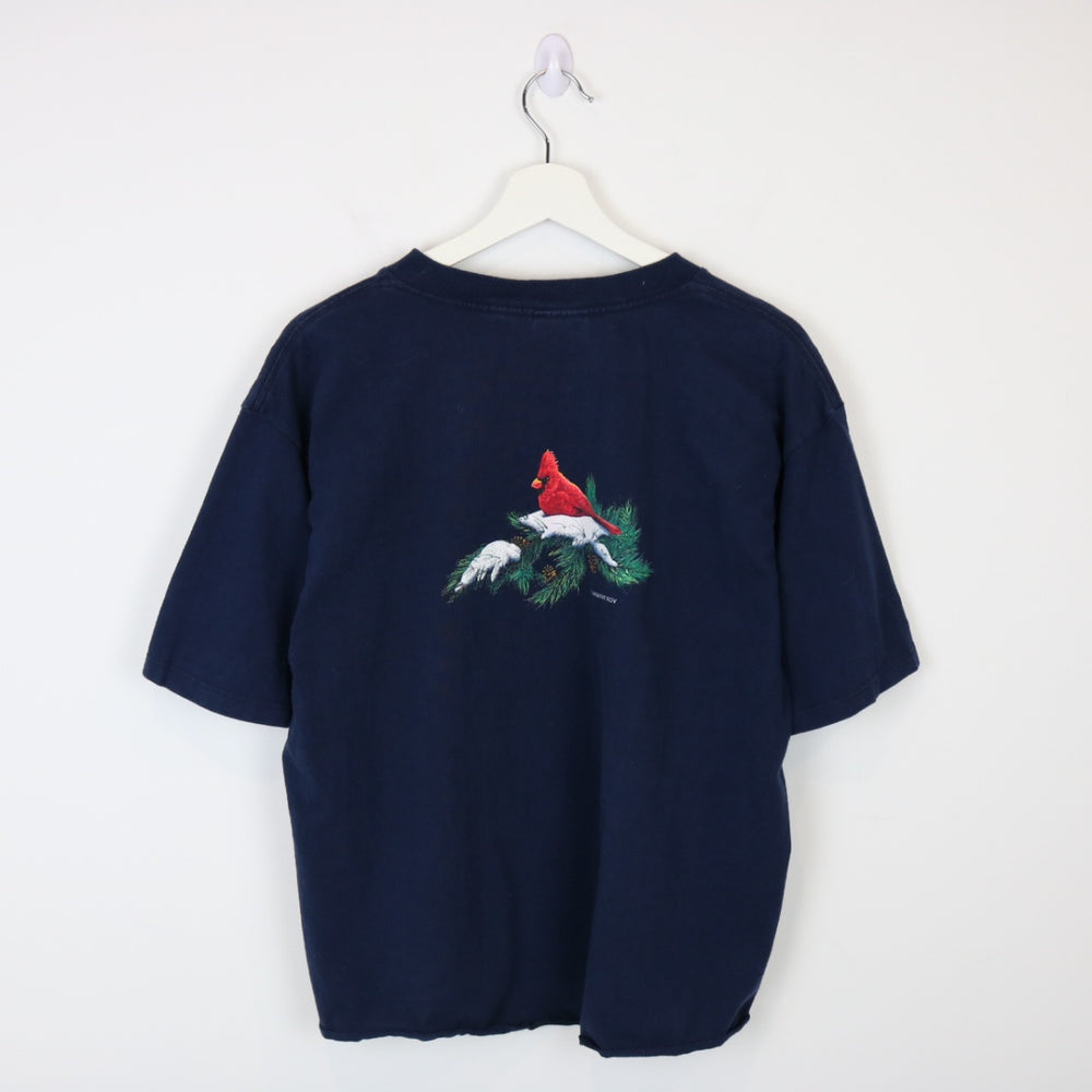 Vintage 90's Bird Nature Jasper Tee - L-NEWLIFE Clothing