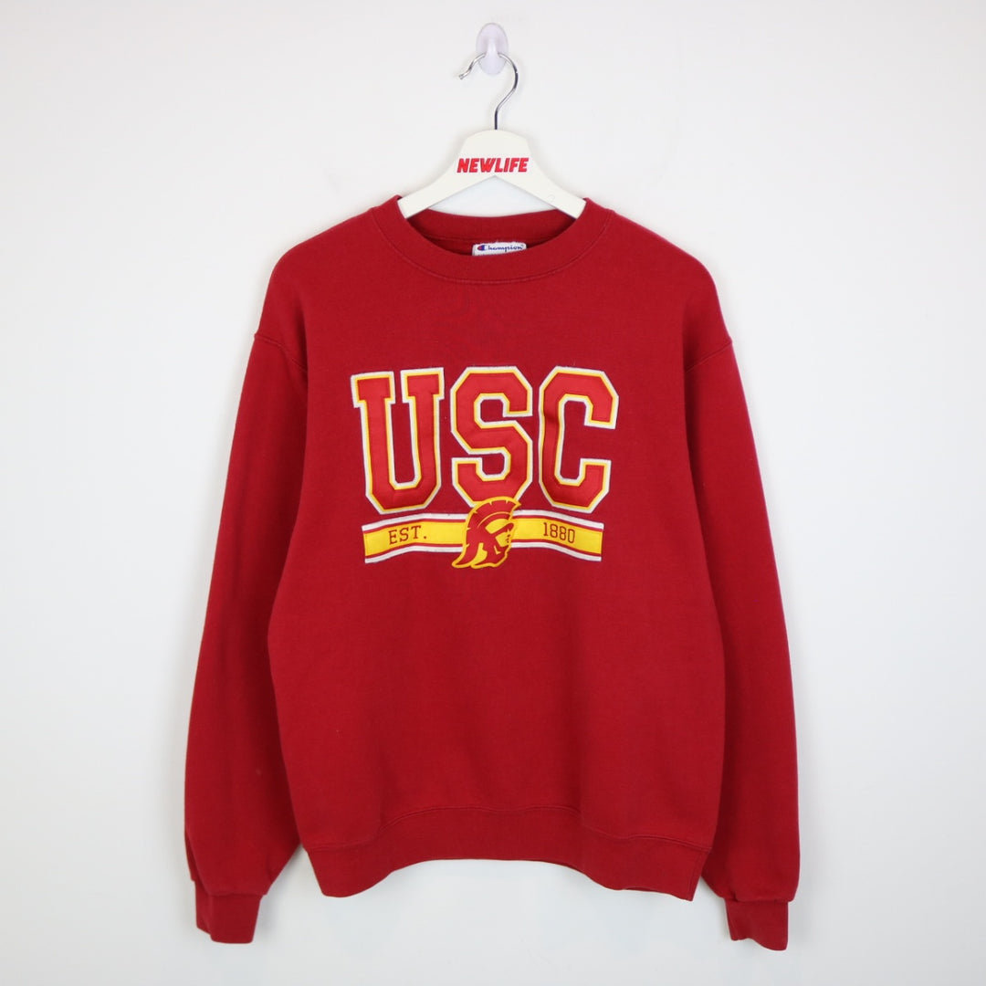 Vintage 00's University of Southern California Champion Crewneck - M-NEWLIFE Clothing