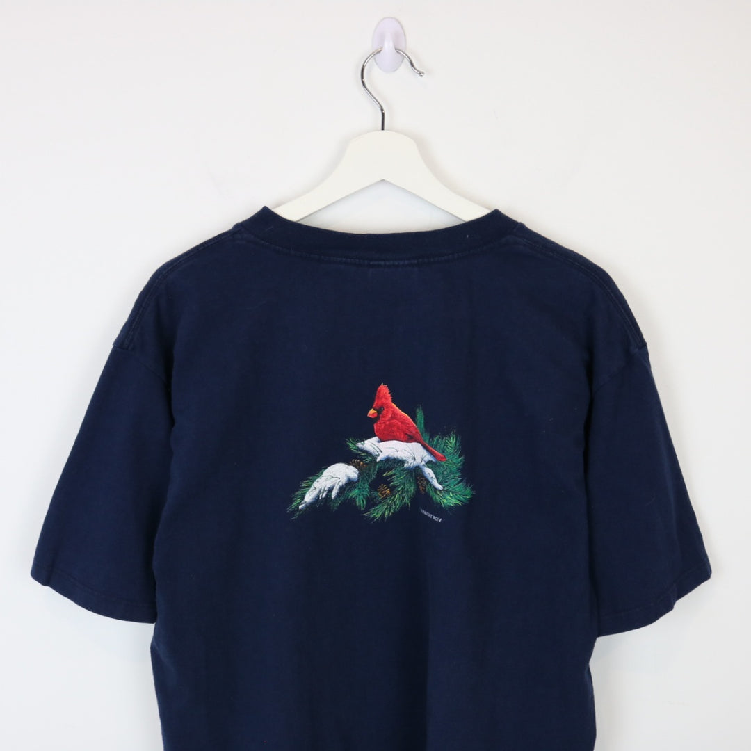 Vintage 90's Bird Nature Jasper Tee - L-NEWLIFE Clothing