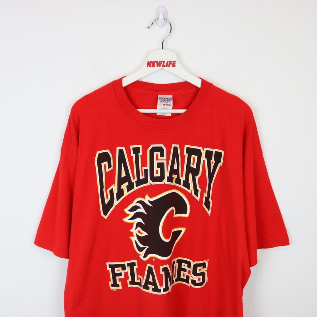 Vintage 00's Calgary Flames Tee - XL-NEWLIFE Clothing