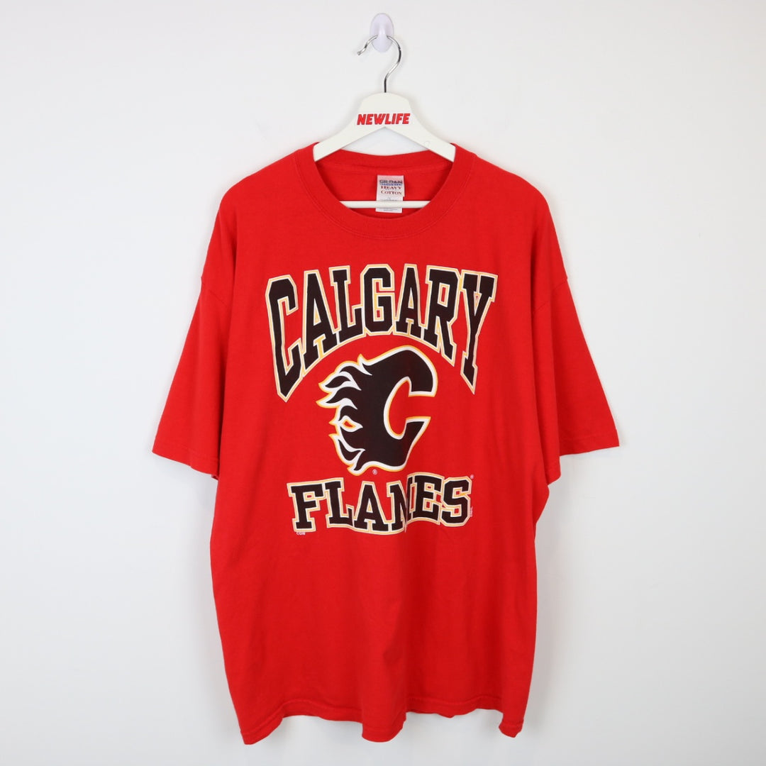 Vintage 00's Calgary Flames Tee - XL-NEWLIFE Clothing