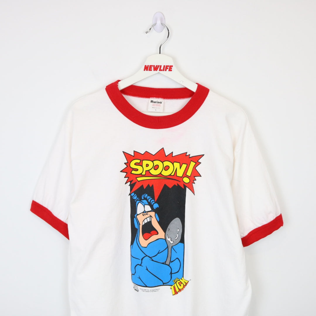 Vintage 1996 The Tick Spoon Ringer Tee - L-NEWLIFE Clothing