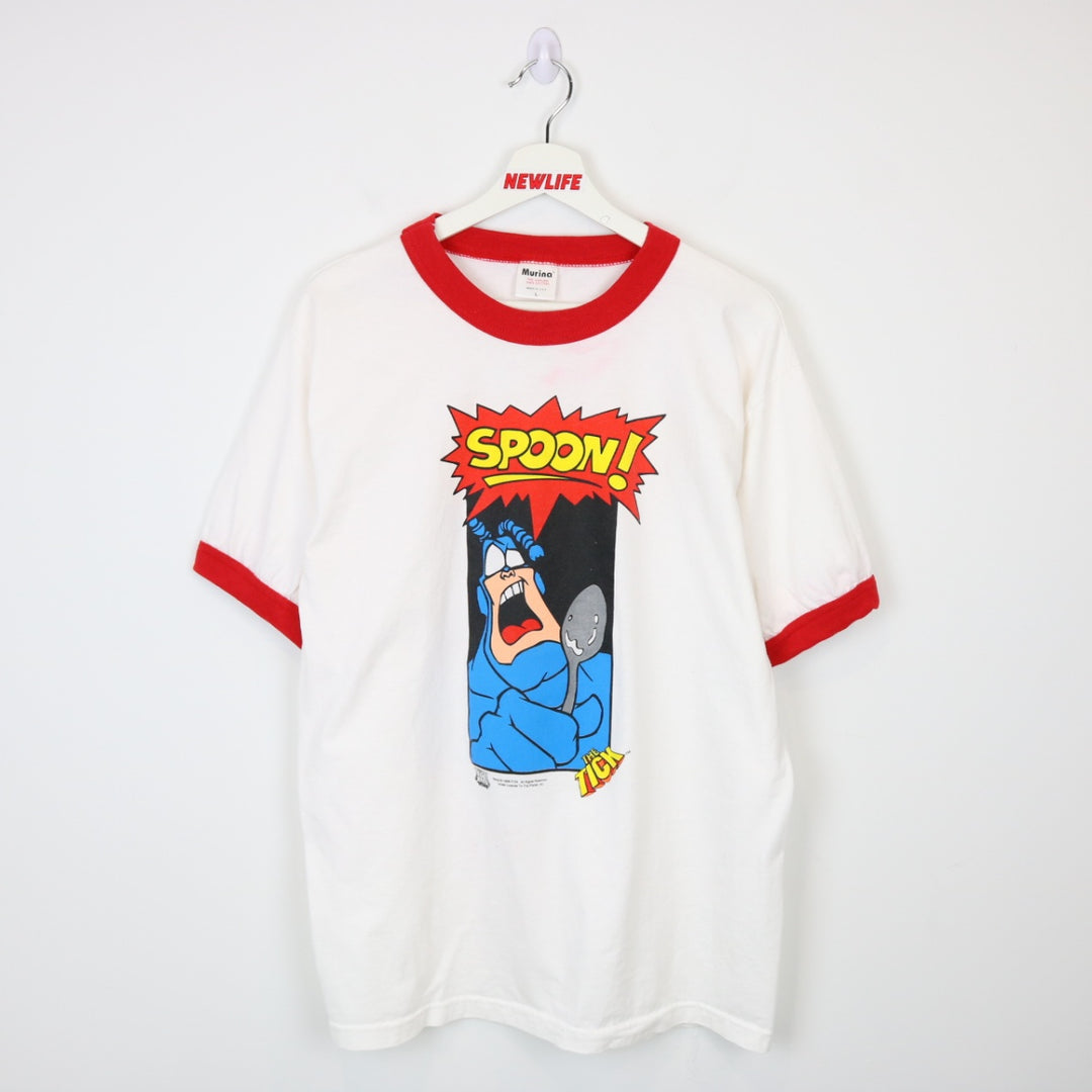 Vintage 1996 The Tick Spoon Ringer Tee - L-NEWLIFE Clothing