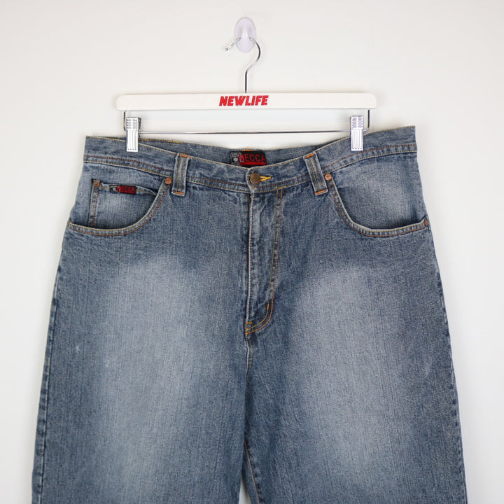 Vintage Y2K Mecca Denim Shorts - 38"-NEWLIFE Clothing
