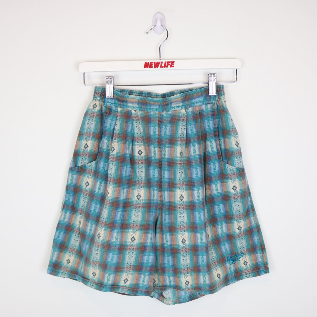 Vintage 90's Reebok Plaid Patterned Shorts - S-NEWLIFE Clothing