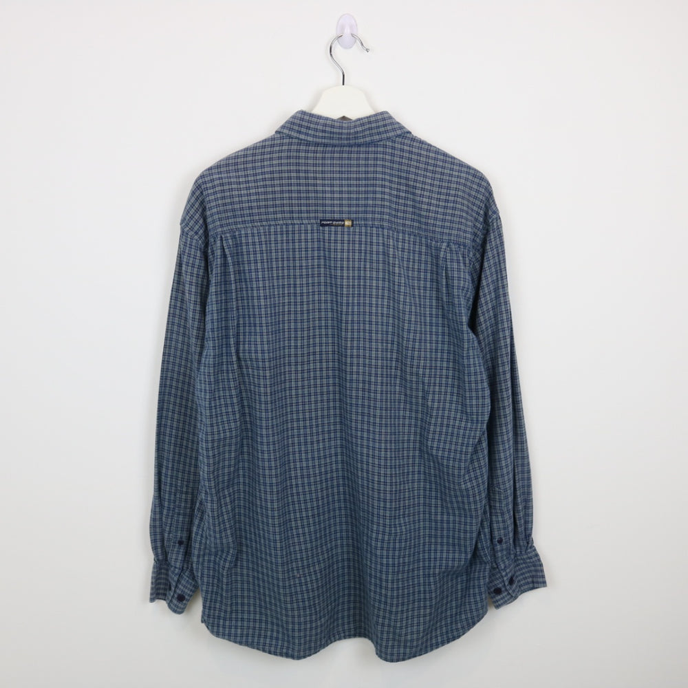 Vintage 90's Point Zero Plaid Button Up - M-NEWLIFE Clothing