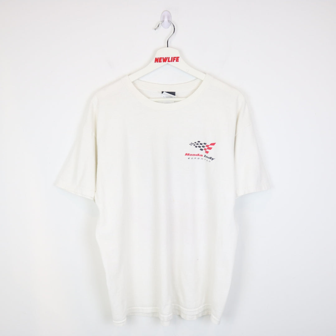 Vintage 00's Edmonton Honda Indy Racing Tee - L-NEWLIFE Clothing