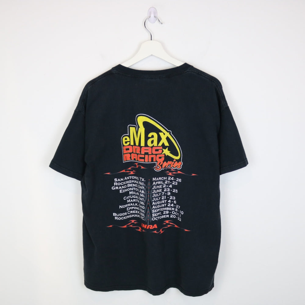 Vintage 00's eMax Drag Racing Tee - L-NEWLIFE Clothing