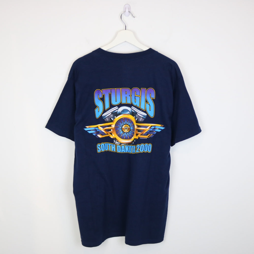 Vintage 2000 Sturgis South Dakota Biker Tee - L-NEWLIFE Clothing
