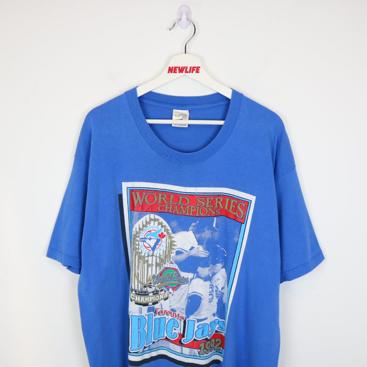 Vintage 1992 Toronto Blue Jays World Series Champions Tee - XL-NEWLIFE Clothing