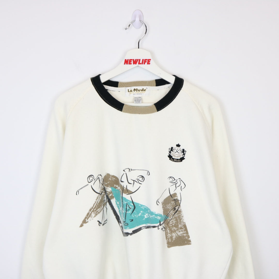 Vintage 90's La Mode Golf Crewneck - L-NEWLIFE Clothing