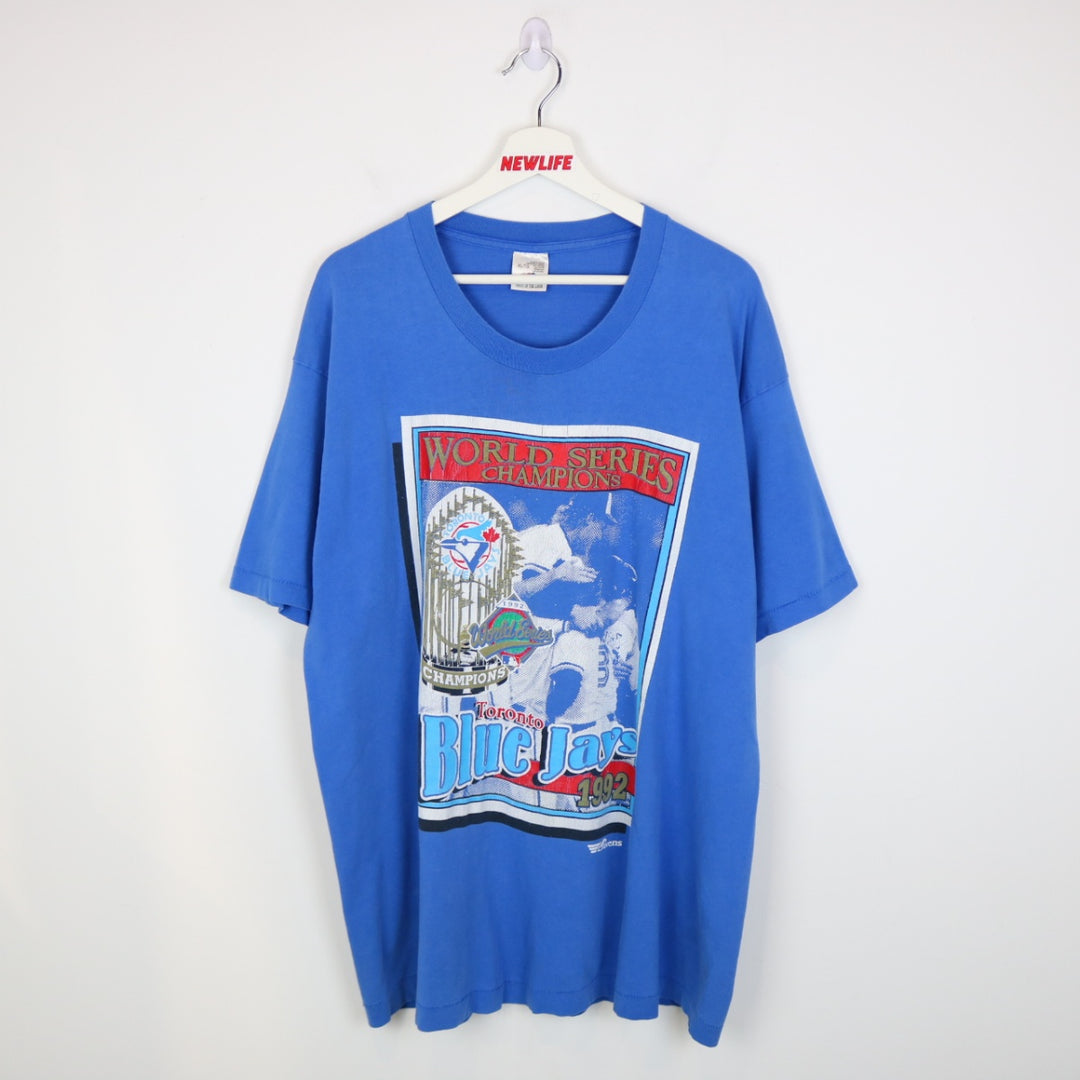 Vintage 1992 Toronto Blue Jays World Series Champions Tee - XL-NEWLIFE Clothing