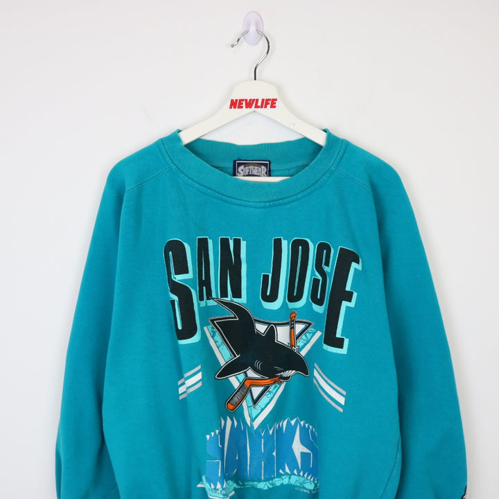 Vintage 1991 San Jose Sharks Crewneck - M-NEWLIFE Clothing