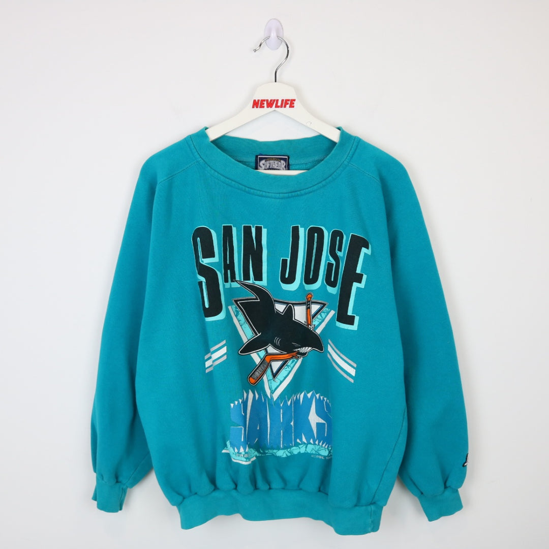 Vintage 1991 San Jose Sharks Crewneck - M-NEWLIFE Clothing