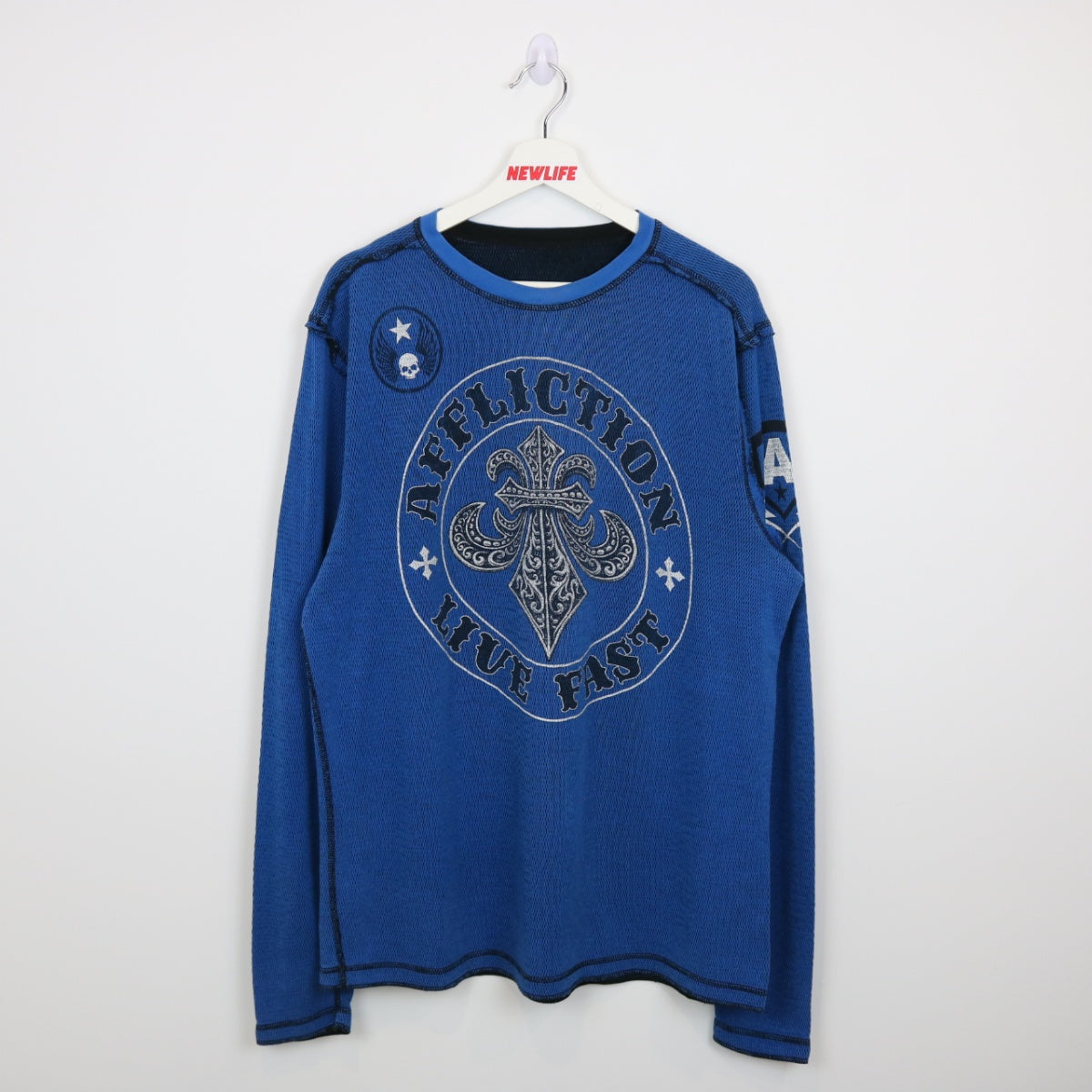 Y2K Affliction Live Fast Reversible Long Sleeve Tee - XL – NEWLIFE