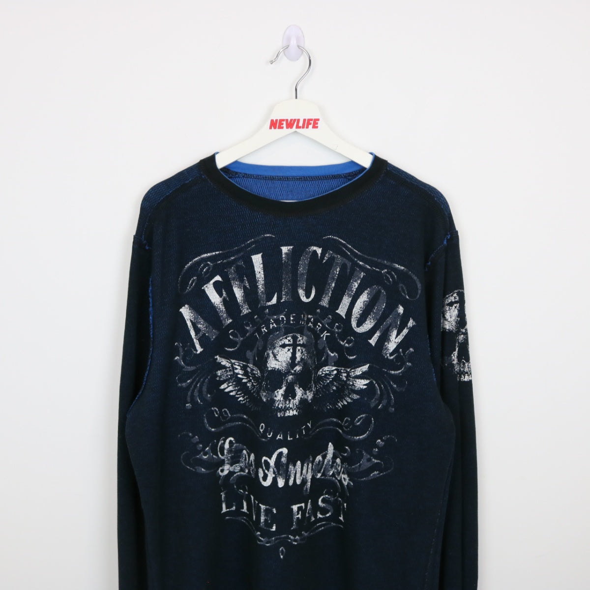 Y2K Affliction Live Fast Reversible Long Sleeve Tee - XL – NEWLIFE