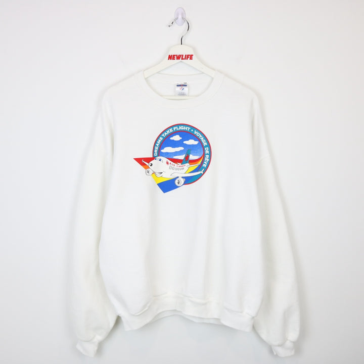 Vintage 00's Air Canada Take Flight Crewneck - XL-NEWLIFE Clothing