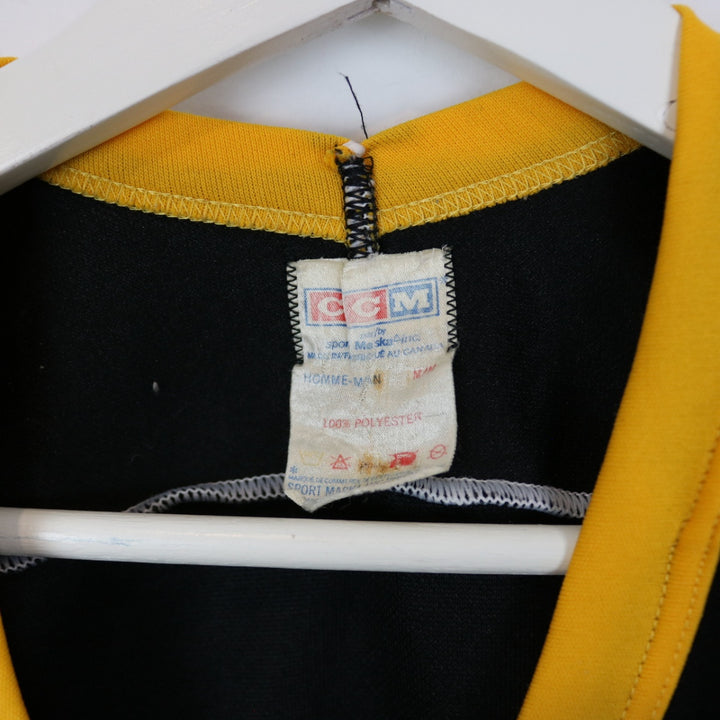 Vintage 80's Boston Bruins Maska CCM NHL Hockey Jersey - M-NEWLIFE Clothing