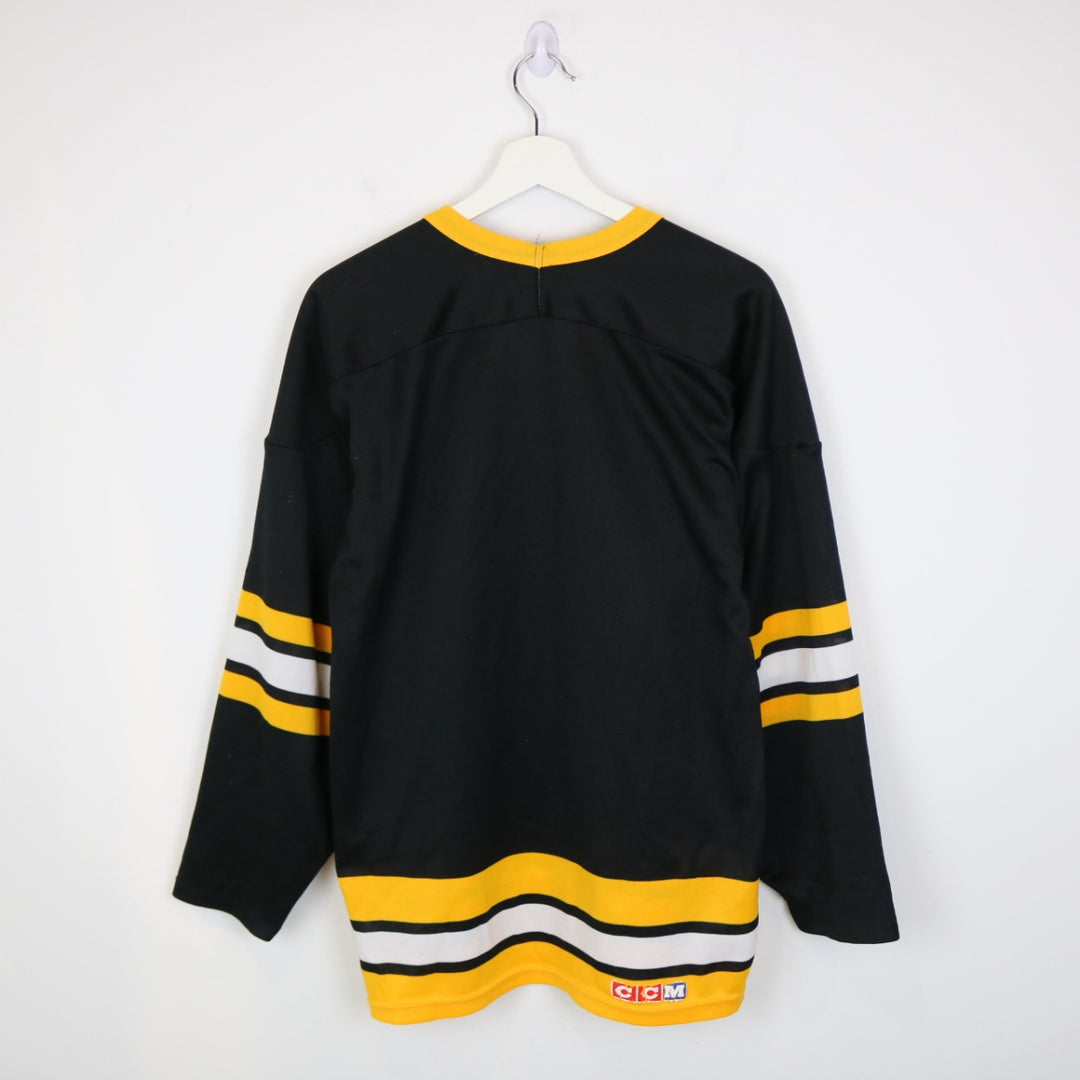 Vintage 80's Boston Bruins Maska CCM NHL Hockey Jersey - M-NEWLIFE Clothing