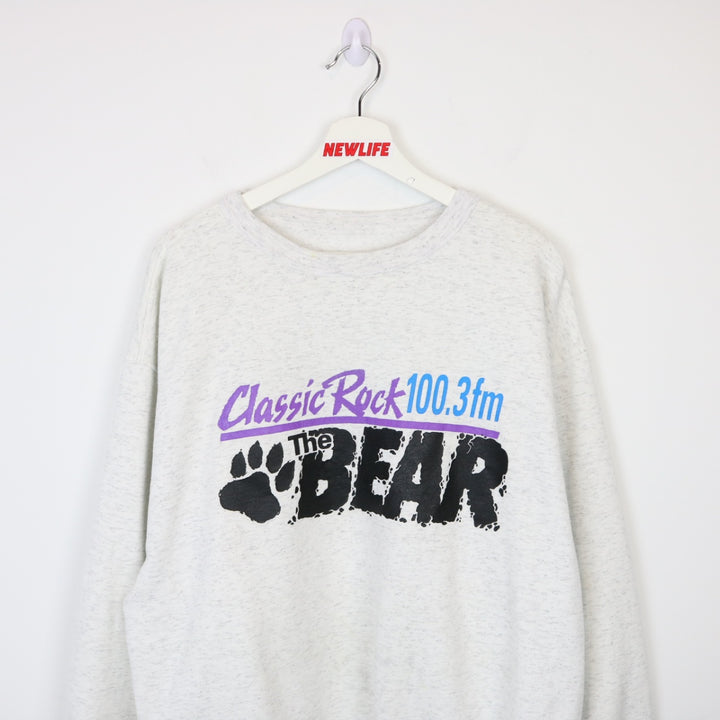 Vintage 90's The Bear 100.3 Radio Crewneck - XL-NEWLIFE Clothing