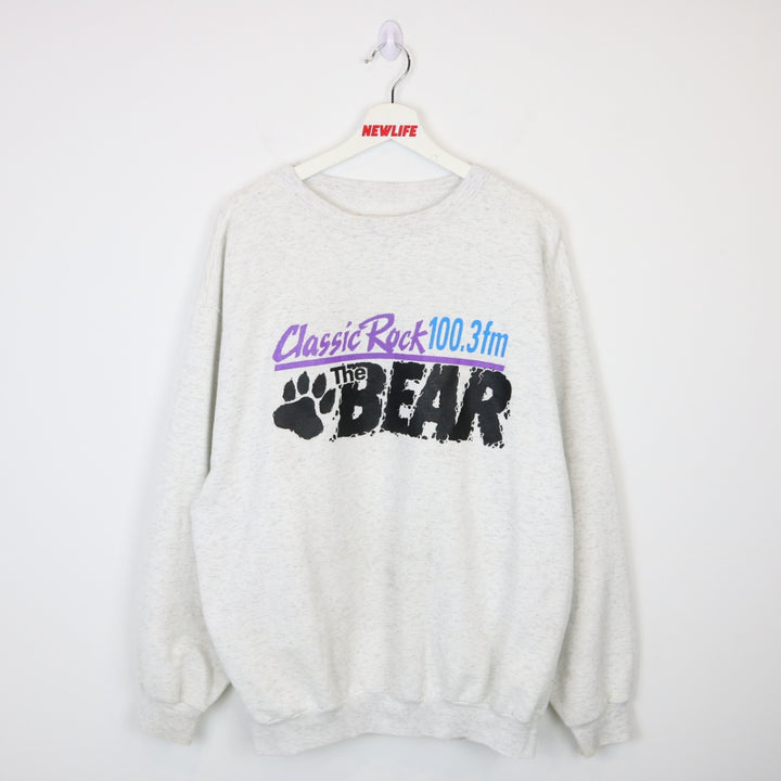 Vintage 90's The Bear 100.3 Radio Crewneck - XL-NEWLIFE Clothing