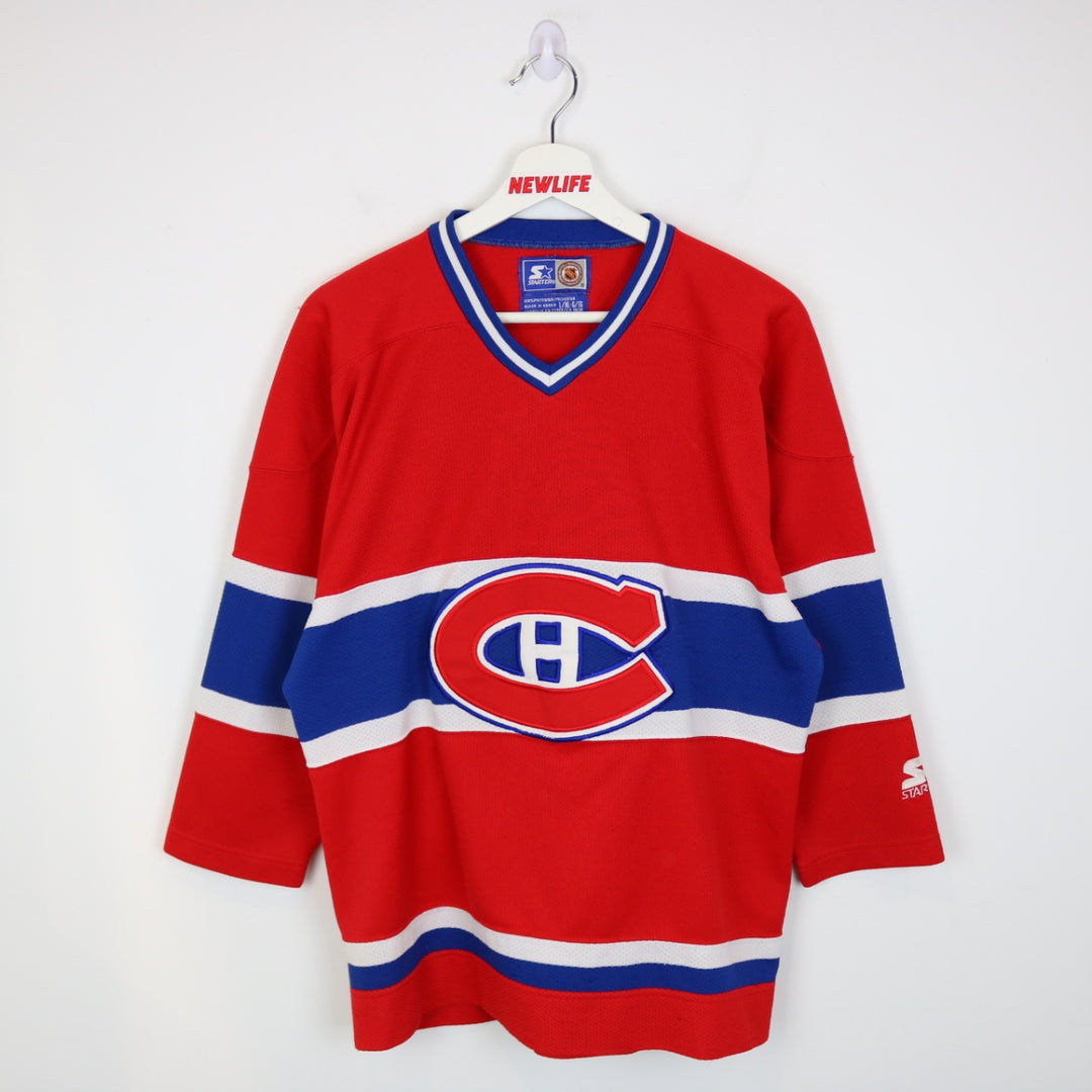Vintage 90's Montreal Canadiens NHL Starter Jersey - S-NEWLIFE Clothing
