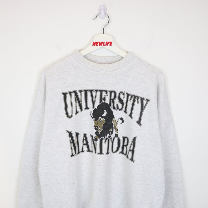 Vintage 90's University of Manitoba Crewneck - M-NEWLIFE Clothing
