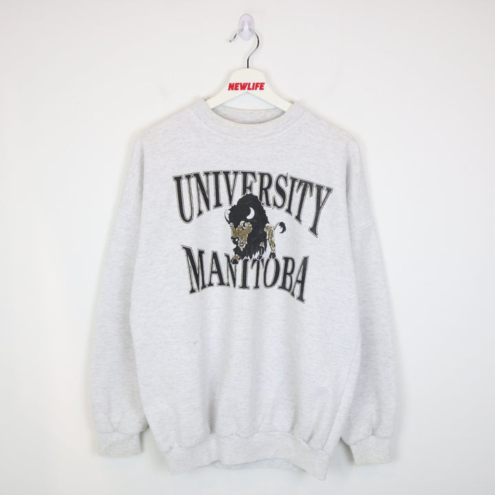 Vintage 90's University of Manitoba Crewneck - M-NEWLIFE Clothing