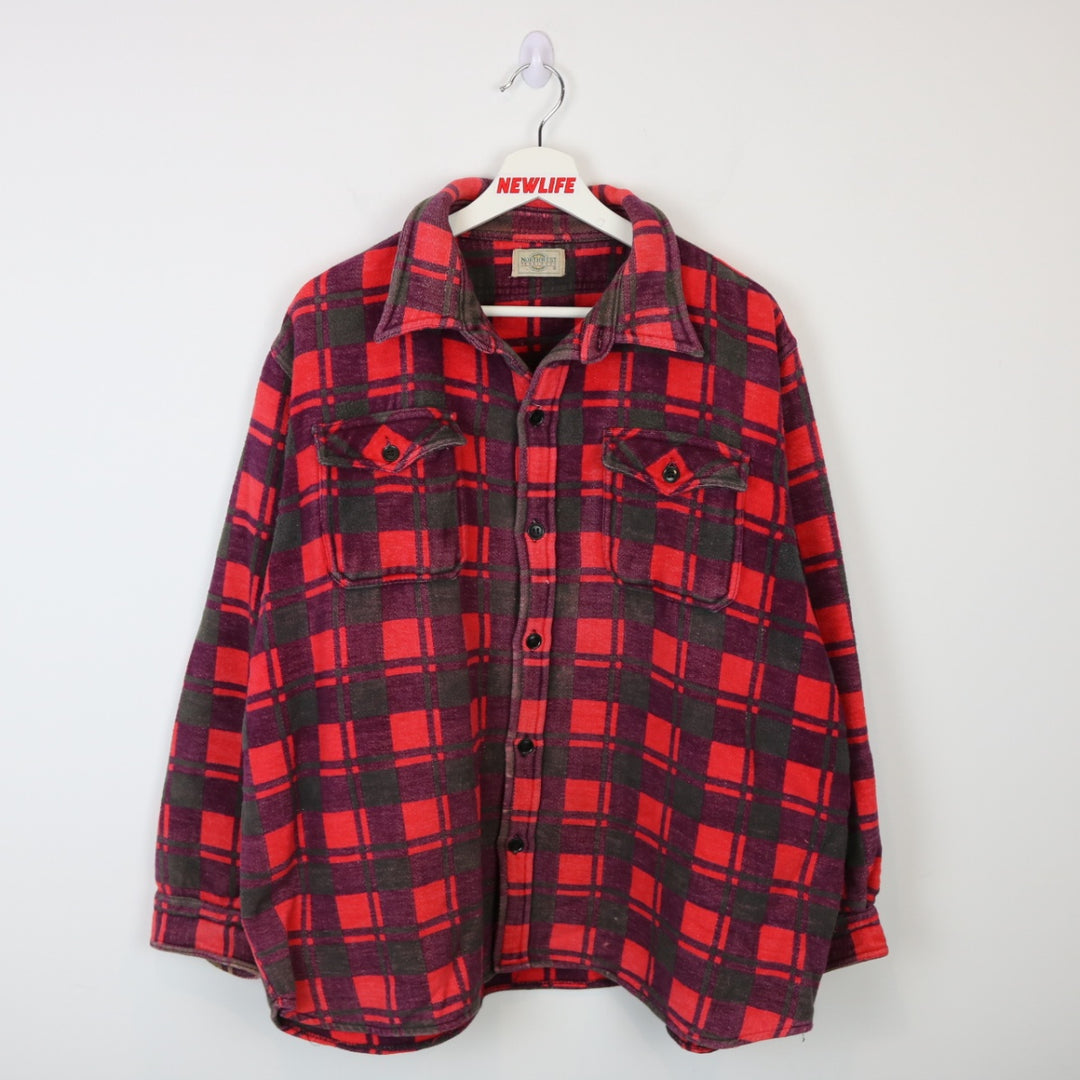 Vintage 90's Northwest Territory Plaid Flannel Shacket - L/XL-NEWLIFE Clothing