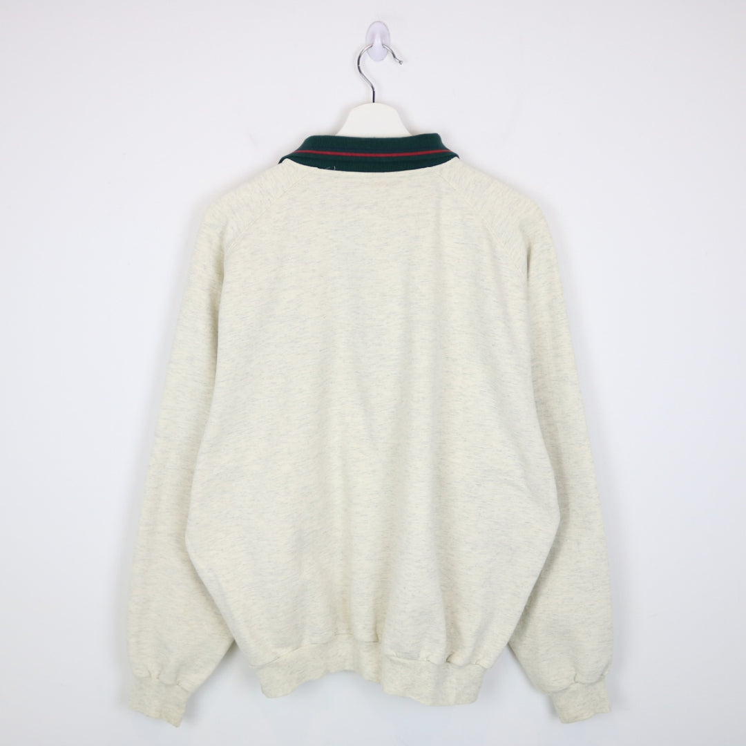 Vintage 90's Grant MacEwan College Collared Crewneck - L-NEWLIFE Clothing