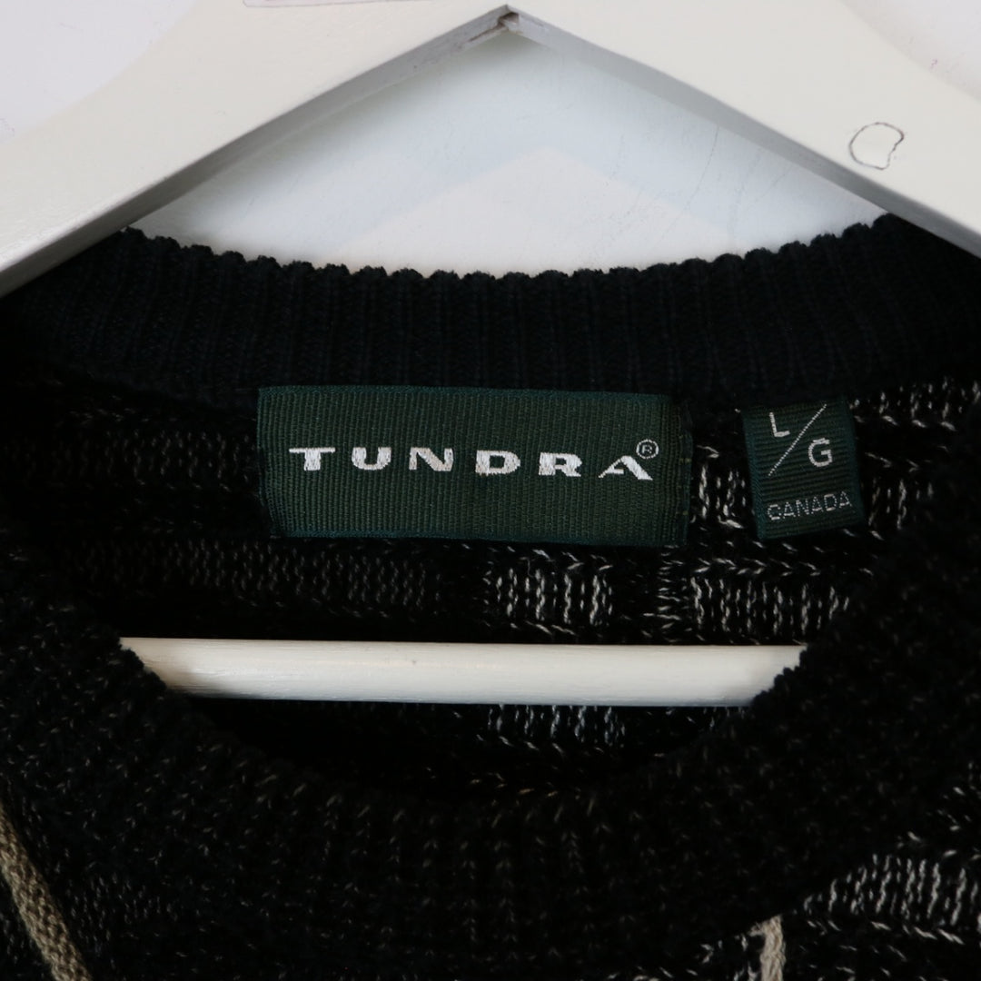 Vintage 90's Tundra Textured Knit Sweater - L-NEWLIFE Clothing