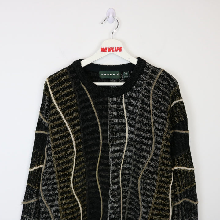 Vintage 90's Tundra Textured Knit Sweater - L-NEWLIFE Clothing