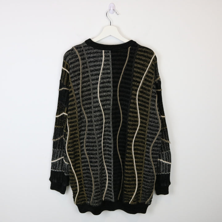 Vintage 90's Tundra Textured Knit Sweater - L-NEWLIFE Clothing