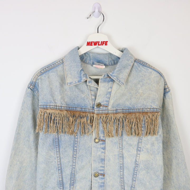 Vintage 90's Fame Wear Western Denim Jacket - S-NEWLIFE Clothing