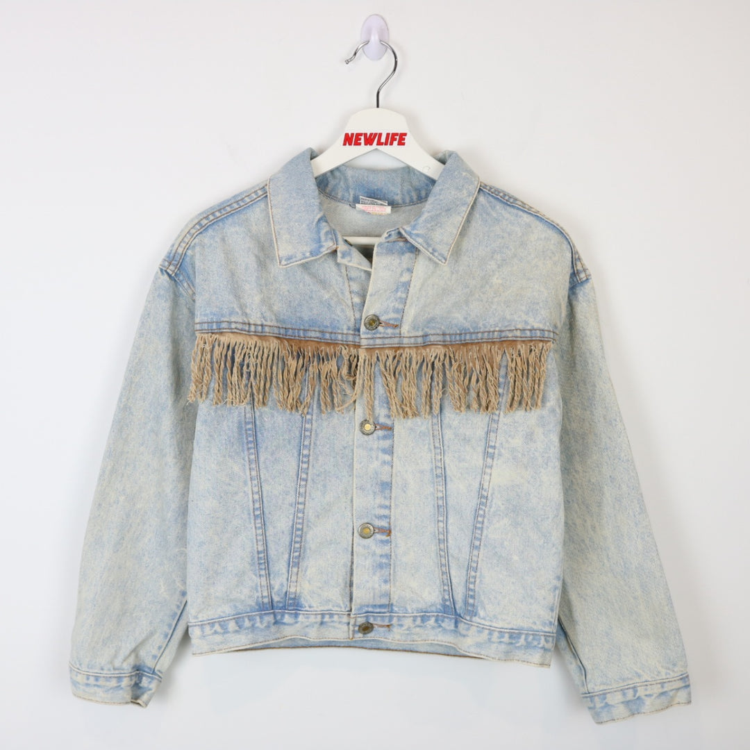 Vintage 90's Fame Wear Western Denim Jacket - S-NEWLIFE Clothing