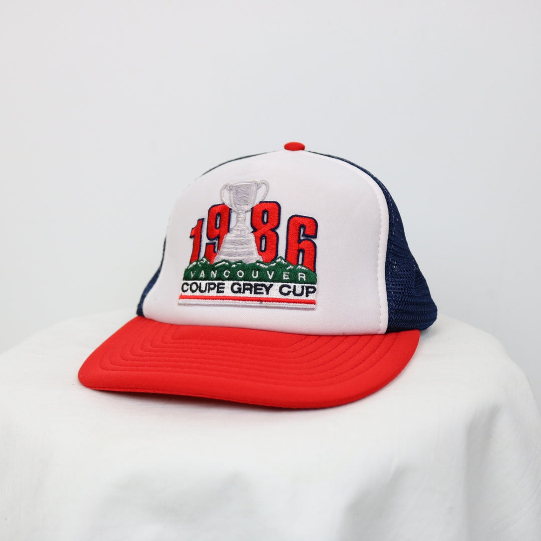 Vintage 1986 Vancouver CFL Grey Cup Trucker Hat - OS-NEWLIFE Clothing