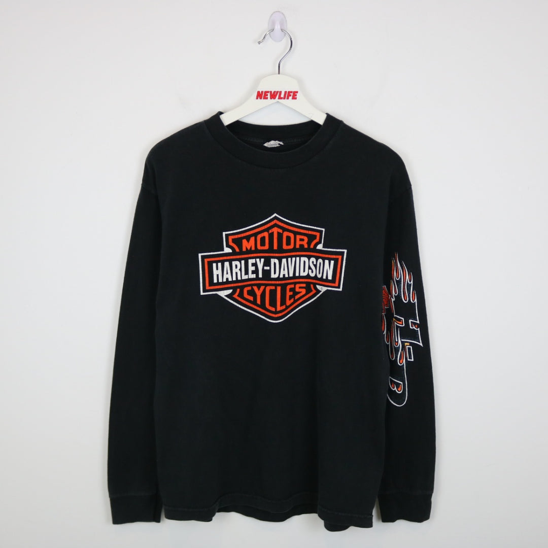 Vintage 00's Harley Davidson Long Sleeve Tee - M-NEWLIFE Clothing