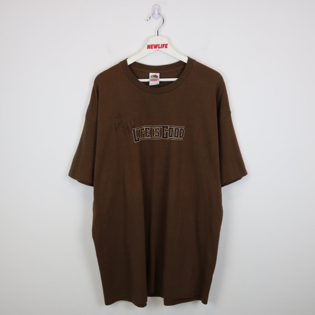 Vintage 00's Life is Good Gord Bamford Tee - XL-NEWLIFE Clothing