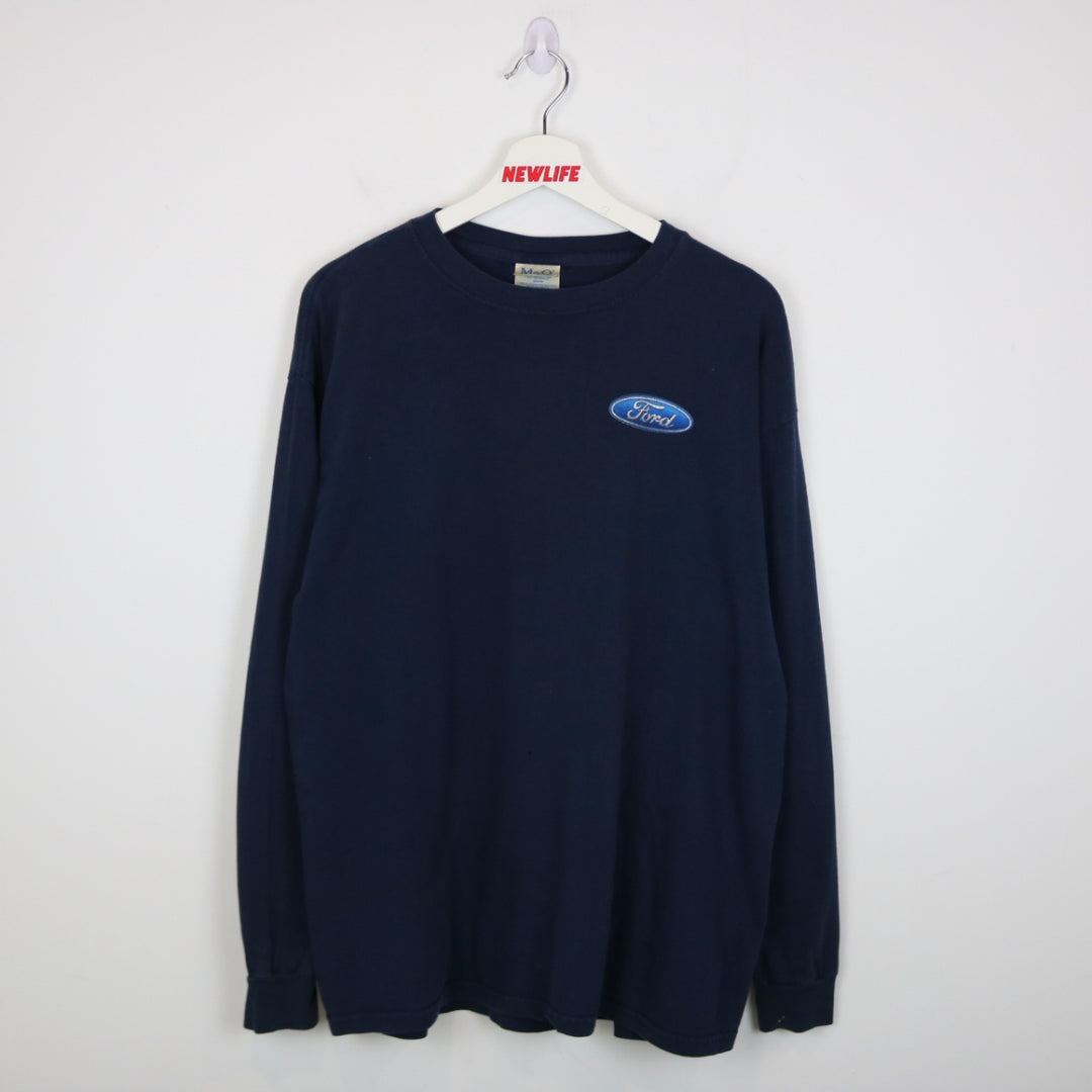 Vintage 00's Built Ford Tough Long Sleeve Tee - L-NEWLIFE Clothing