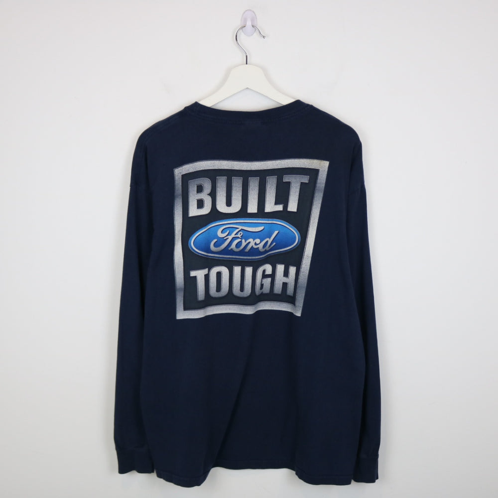 Vintage 00's Built Ford Tough Long Sleeve Tee - L-NEWLIFE Clothing