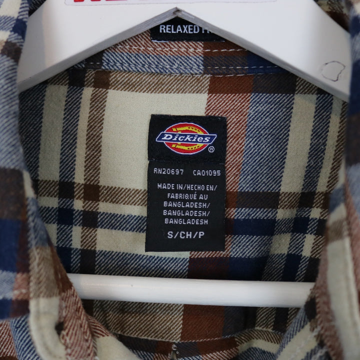 Dickies Plaid Flannel Work Button Up - S-NEWLIFE Clothing