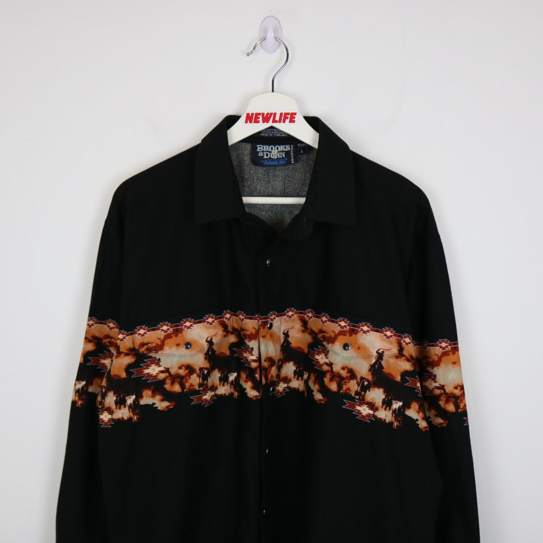 Vintage 90's Brooks & Dunn Western Button Up - L-NEWLIFE Clothing