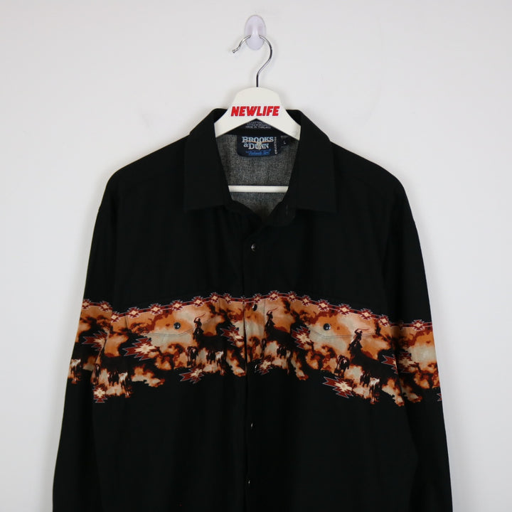 Vintage 90's Brooks & Dunn Western Button Up - L-NEWLIFE Clothing