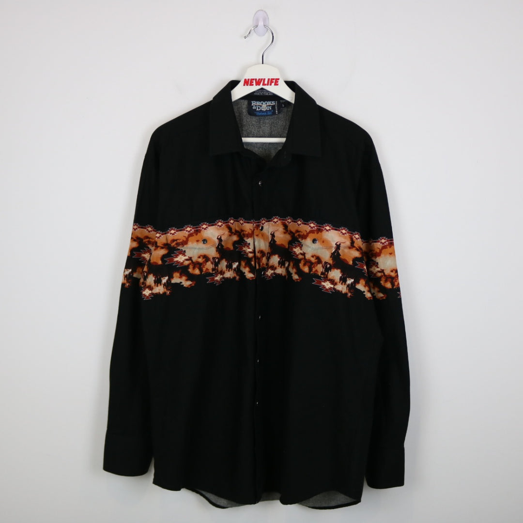 Vintage 90's Brooks & Dunn Western Button Up - L-NEWLIFE Clothing
