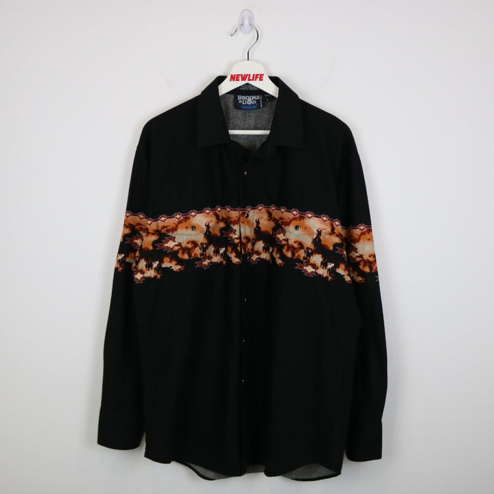 Vintage 90's Brooks & Dunn Western Button Up - L-NEWLIFE Clothing