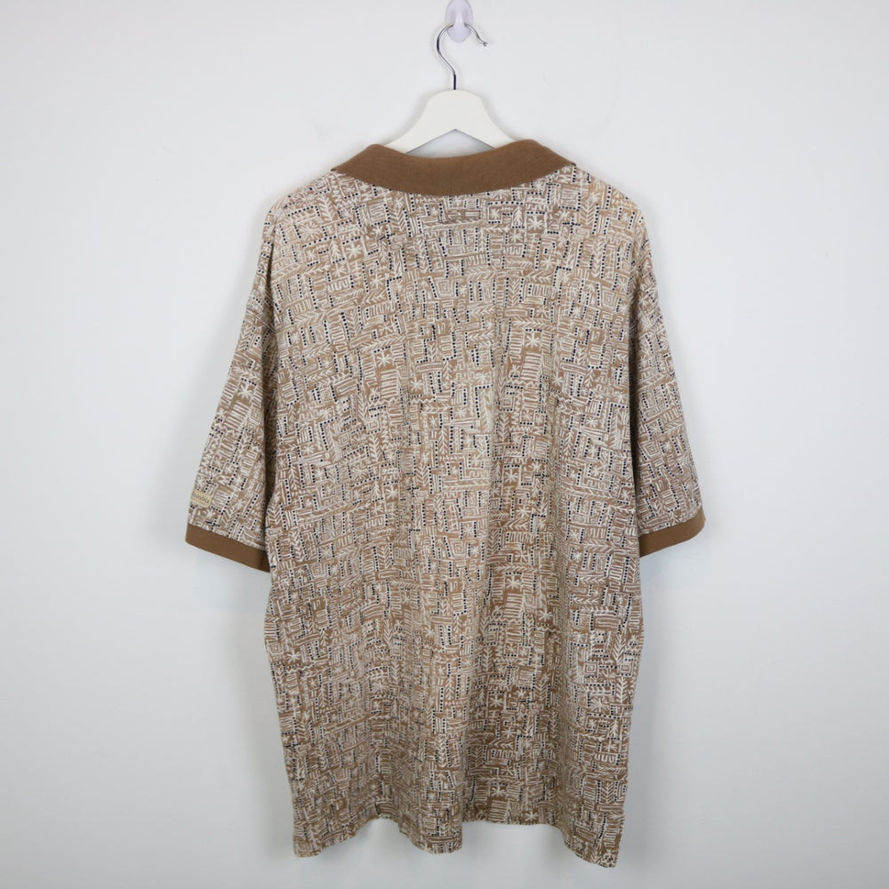 Vintage 90's Columbia Patterned Polo Shirt - XL-NEWLIFE Clothing