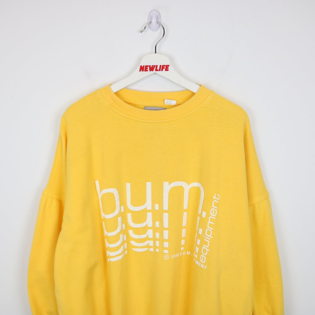 Vintage 1990 BUM Equipment Crewneck - M-NEWLIFE Clothing