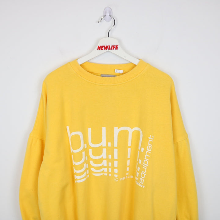 Vintage 1990 BUM Equipment Crewneck - M-NEWLIFE Clothing